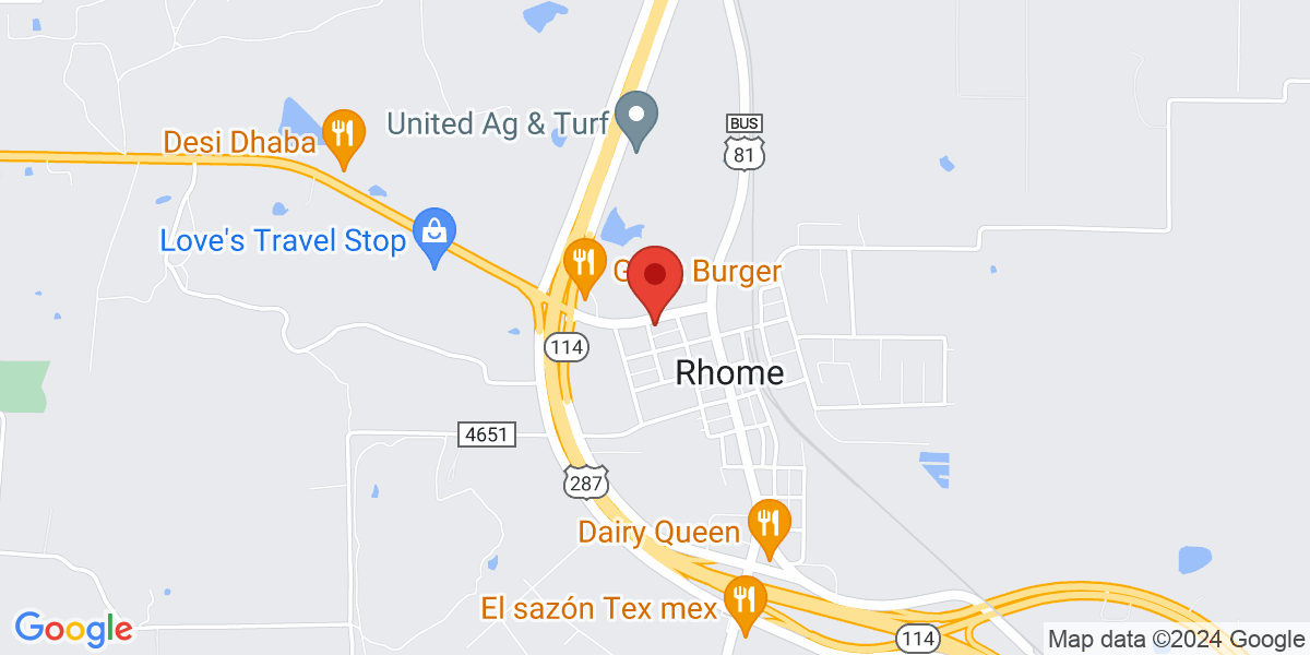 Map of Rhome Community Library